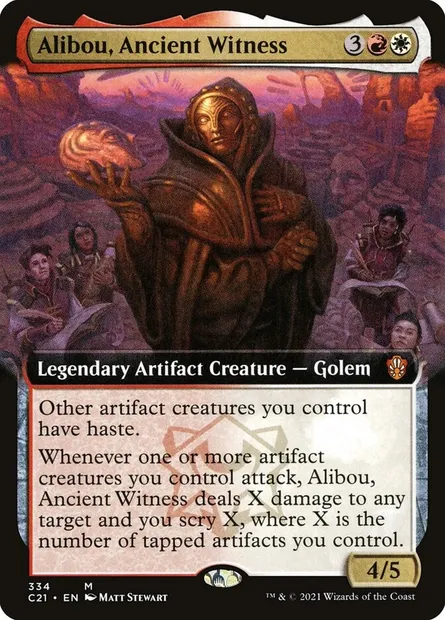 Alibou, Ancient Witness, Magic card C21 334 — Commander 2021 set