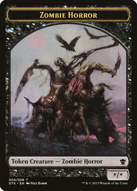 Zombie Horror, carte Magic TDTK 4 — extension Dragons of Tarkir Tokens
