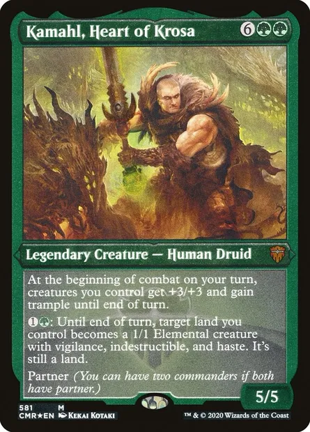 Kamahl, Heart of Krosa, Magic card CMR 581 — Commander Legends set