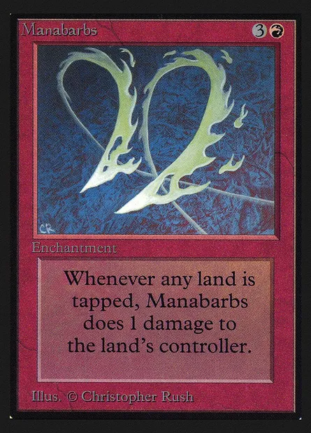 Barbelures de mana, carte Magic CEI 164 — extension Intl. Collectors' Edition