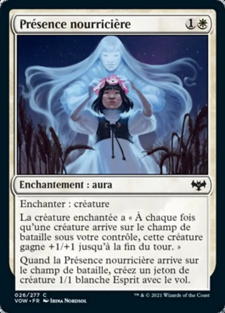 Présence nourricière, carte Magic VOW 26 — extension Innistrad : noce écarlate