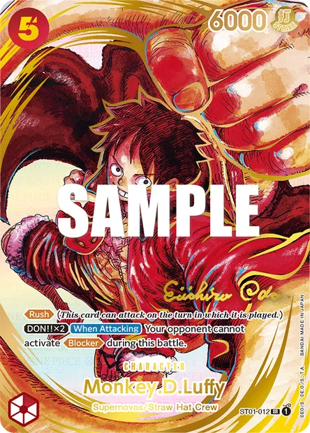 Monkey D. Luffy, carte One Piece ST01-012 — extension Straw Hat Crew