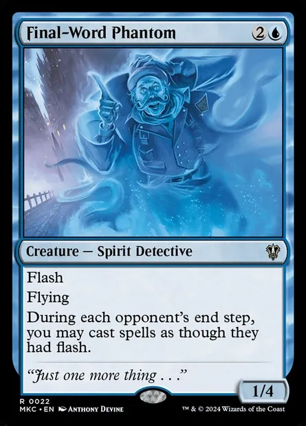 Final-Word Phantom, Magic card MKC 22 — Murders at Karlov Manor Commander set