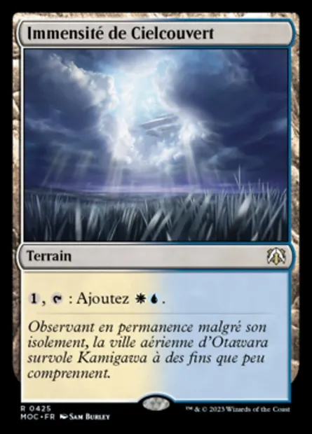 Immensité de Cielcouvert, carte Magic MOC 425 — extension March of the Machine Commander