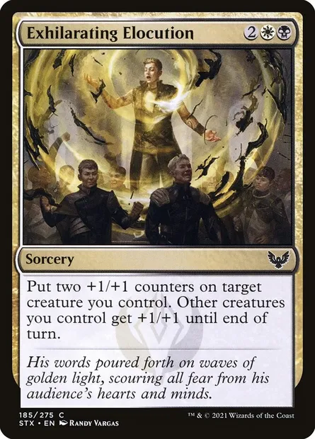 Exhilarating Elocution, Magic card STX 185 — Strixhaven: School of Mages set
