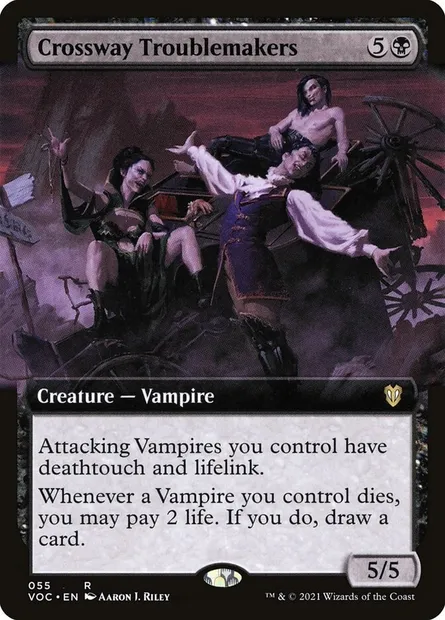 Crossway Troublemakers, Magic card VOC 55 — Crimson Vow Commander set
