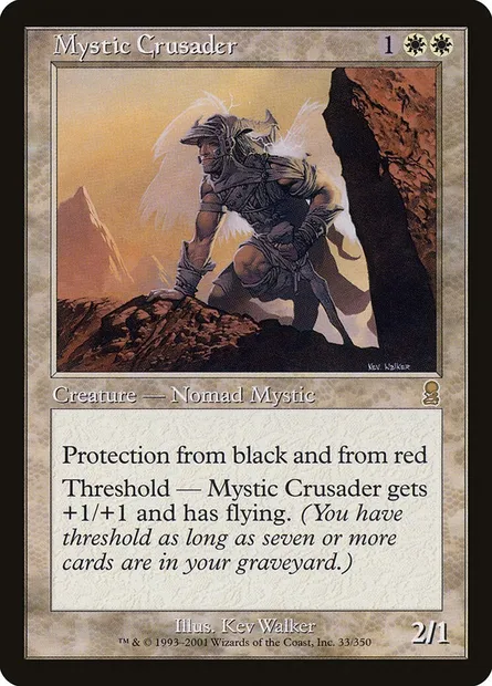 Mystic Crusader, Magic card ODY 33 — Odyssey set