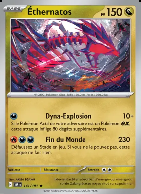 Éthernatos, carte Pokémon SSP 141 — extension Étincelles Déferlantes