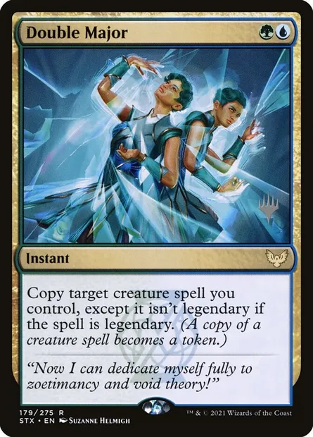 Double Major, Magic card PSTX 179p — Strixhaven: School of Mages Promos set