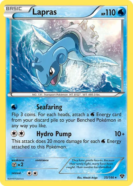 Lapras, Pokémon card XY 35 — XY set
