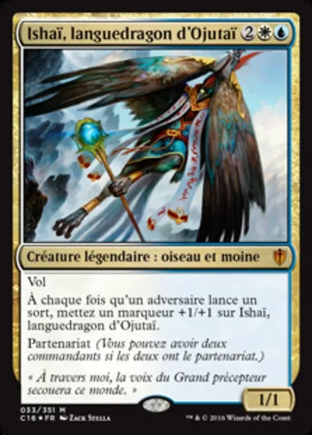 Ishaï, languedragon d'Ojutaï, carte Magic C16 33 — extension Commander 2016