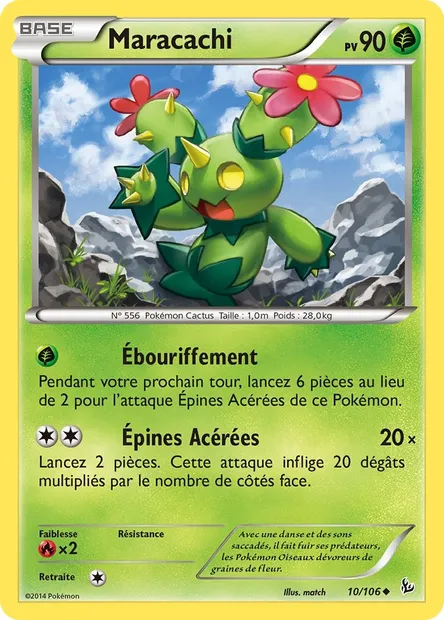 Maracachi, carte Pokémon FLF 10 — extension Étincelles