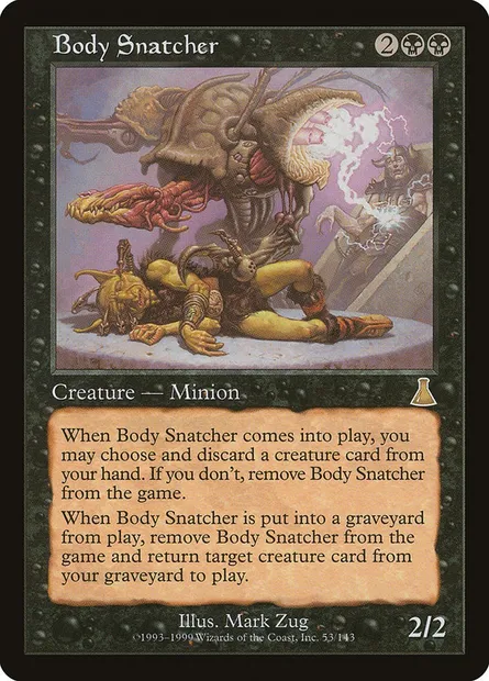 Body Snatcher, Magic card UDS 53 — Urza's Destiny set