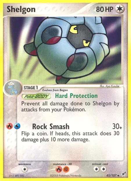 Shelgon, Pokémon card DX 45 — Deoxys set