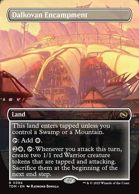 Dalkovan Encampment, Magic card TDM 394 — Tarkir: Dragonstorm set