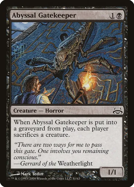 Abyssal Gatekeeper, Magic card DDC 31 — Duel Decks: Divine vs. Demonic set