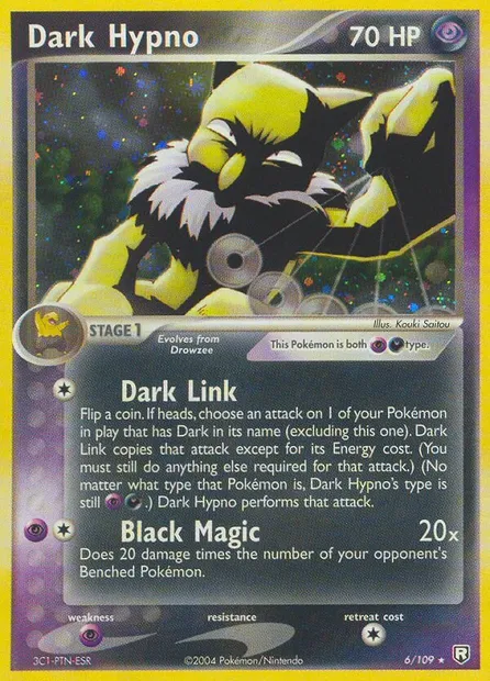 Dark Hypno, Pokémon card TRR 6 — Team Rocket Returns set