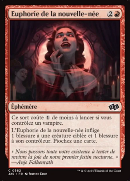 Euphorie de la nouvelle-née, carte Magic J25 582 — extension Foundations Jumpstart