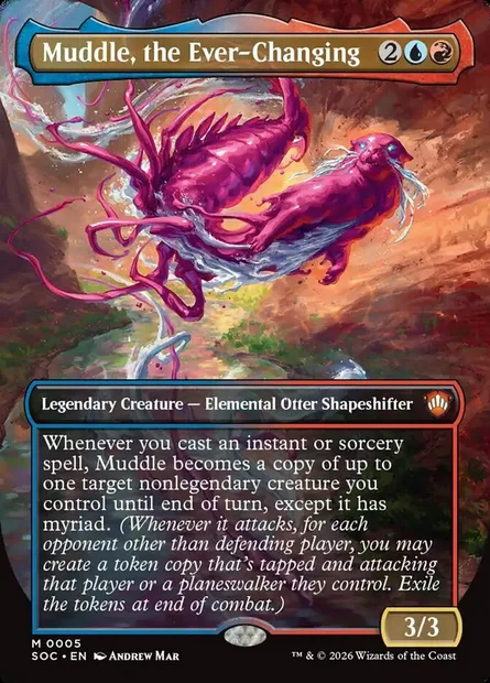 Muddle, the Ever-Changing, Magic card SOC 5 — Secrets of Strixhaven Commander set