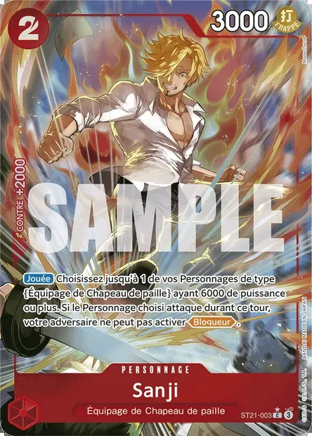 Sanji, carte One Piece ST21-003 — extension GEAR 5TH