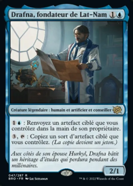 Drafna, fondateur de Lat-Nam, carte Magic BRO 47 — extension La Guerre Fratricide