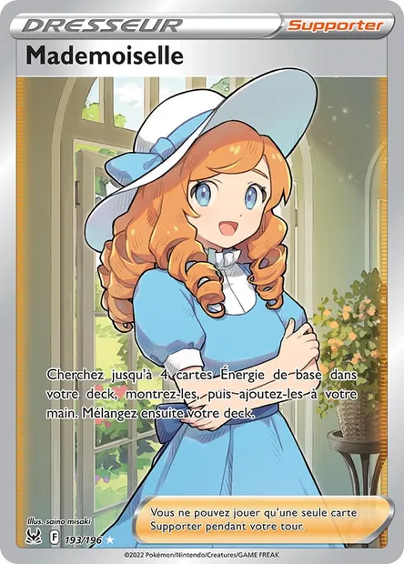 Mademoiselle, carte Pokémon LOR 193 — extension Origine Perdue