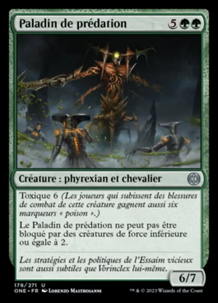Paladin de prédation, carte Magic ONE 178 — extension Tous Phyrexians