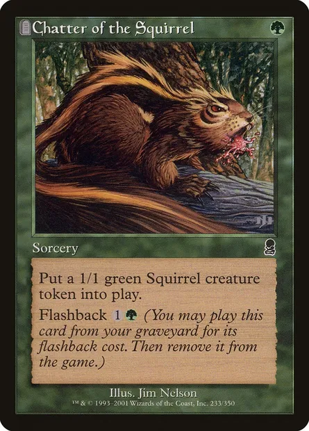 Jacasserie des écureuils, carte Magic ODY 233 — extension Odyssée